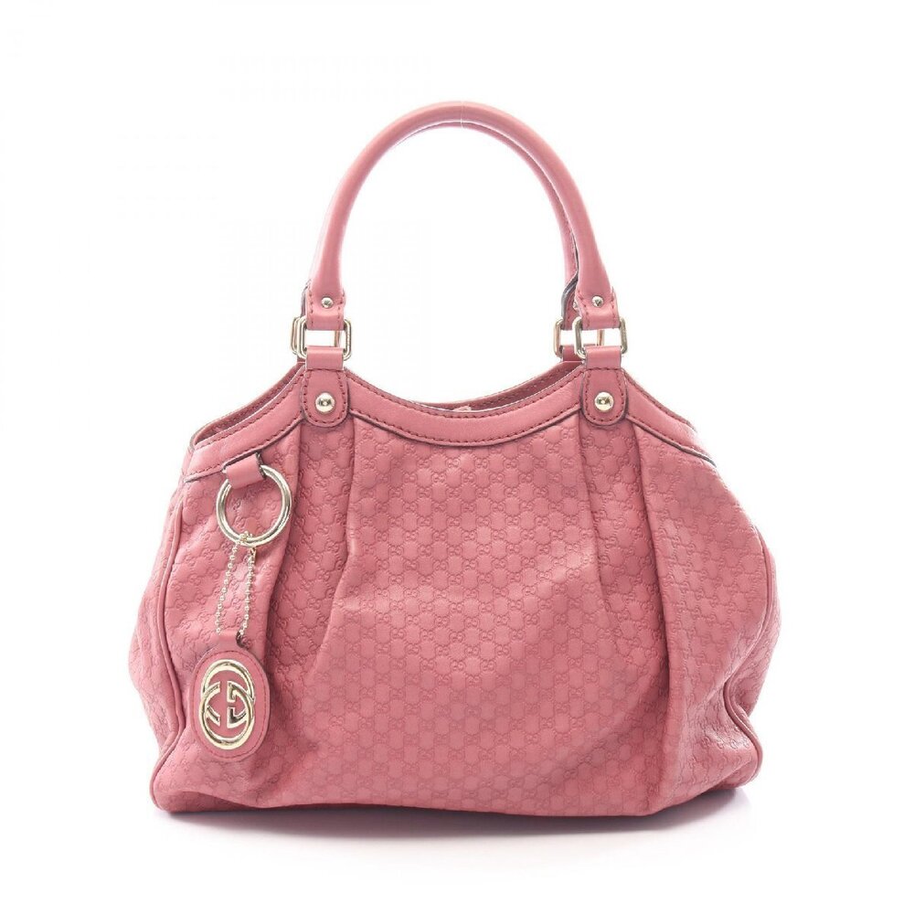 Gucci Sukey Microguccissima Handbag Leather Pink